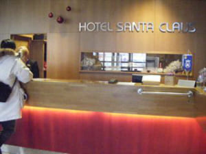 サンタクロースホテル　フロント